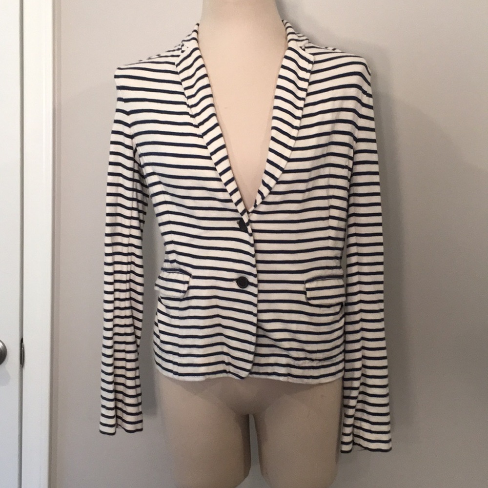 JCrew striped Blazer